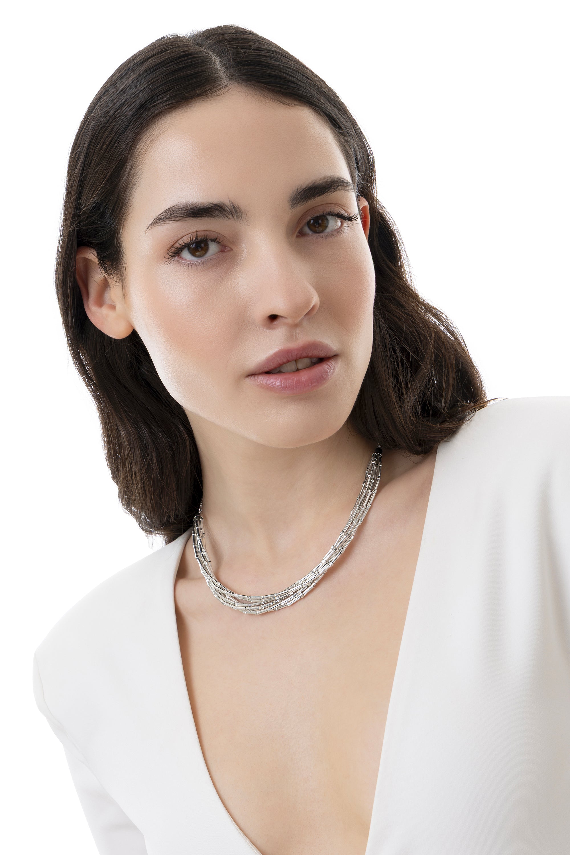 Collana multifili — Argento, foto 3
