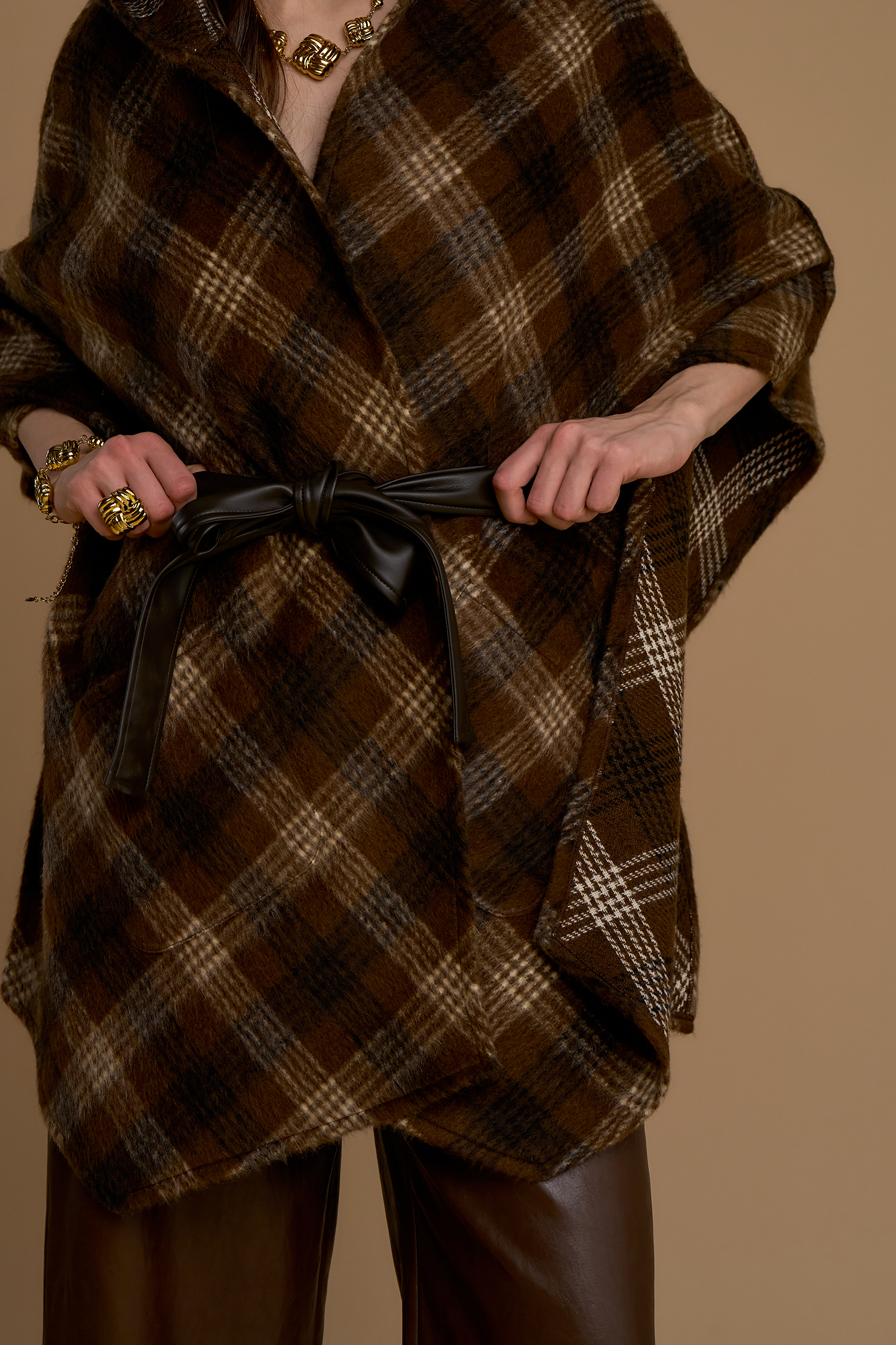 Poncho — Cioccolato, foto 3