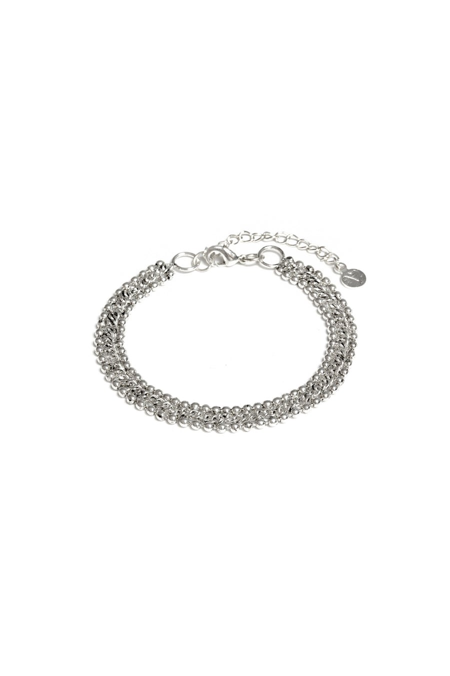 Bracciale catena pizza — Argento