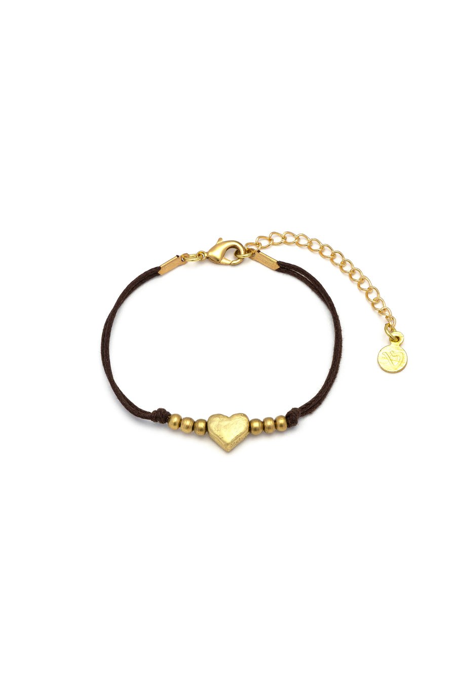 Bracciale filo cuore — Oro