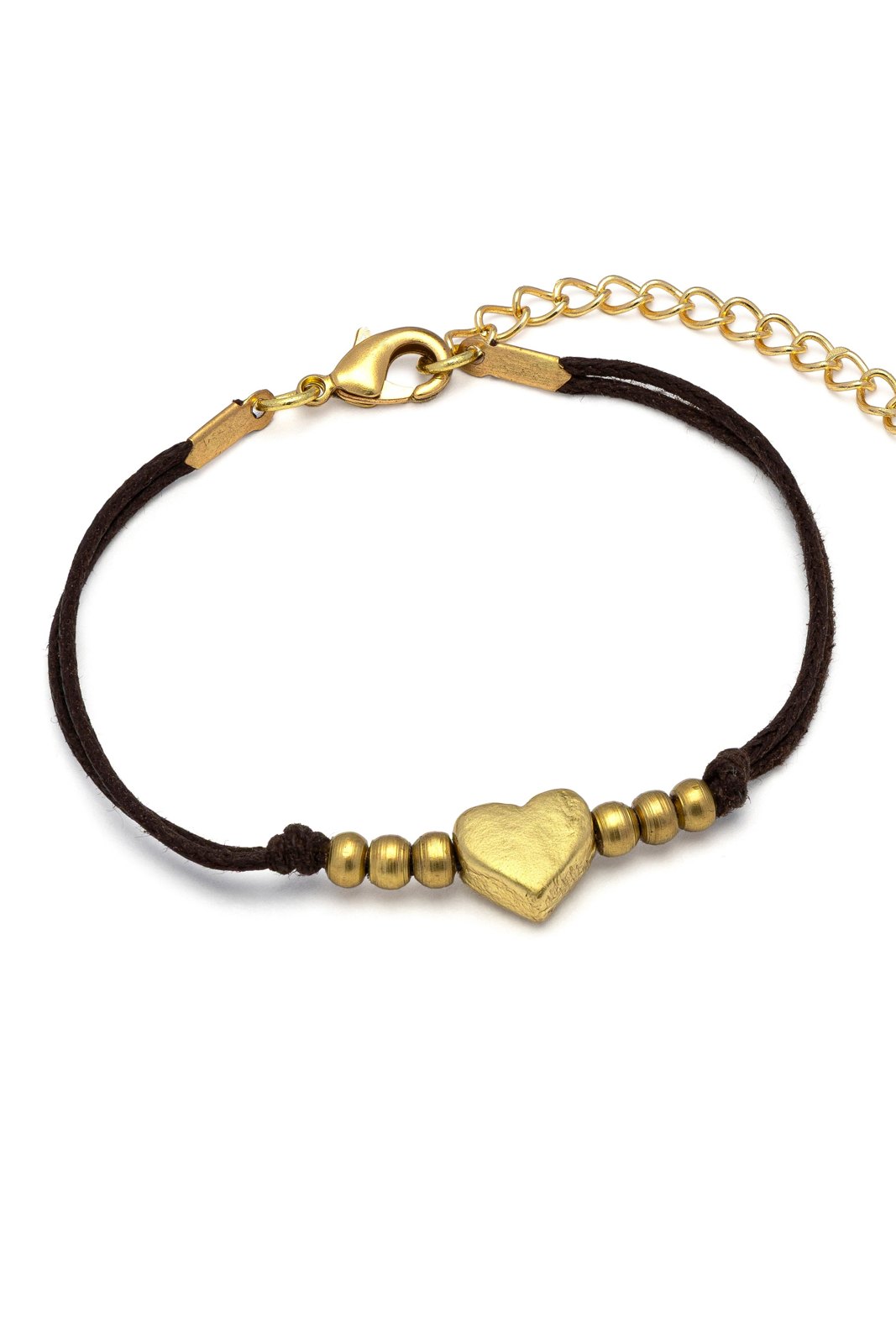 Bracciale filo cuore — Oro, foto 2